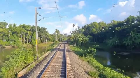 Beautiful railway line in India..