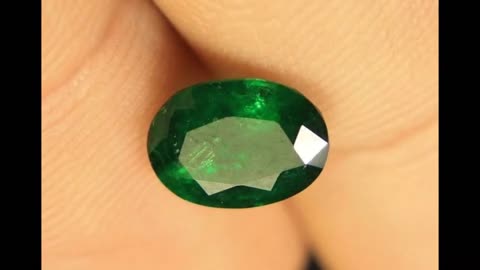 Emerald Oval Cut GIA Certified Pakistani Swat Gem