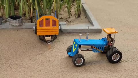 diy tractor mini petrol pump & weightbridge machine science project || keepvilla