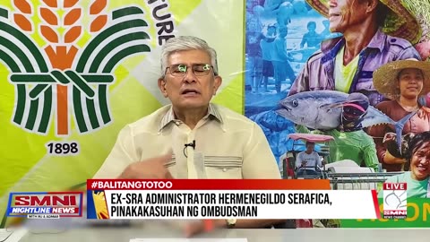 Ex-SRA administrator Hermenegildo Serafica, pinakakasuhan ng Ombudsman