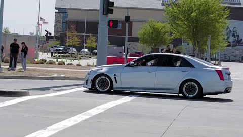 Cadillac Cts V sends it at Cars and Cantina