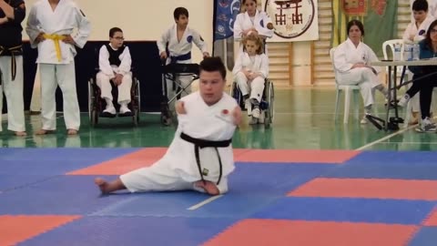 Adapted Karate disability skills moves