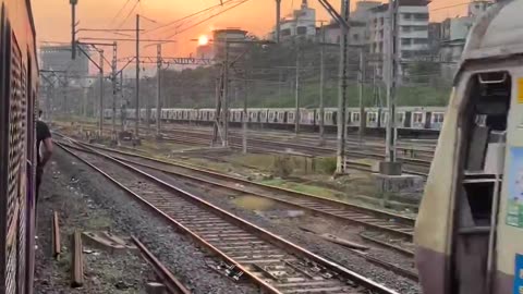 Mumbai local train crowd