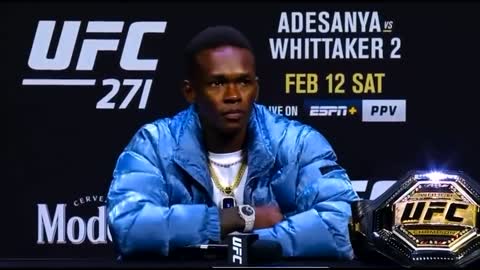 Israel Adesanya take on Joe Rogan makes the crowd go nuts at UFC press conference