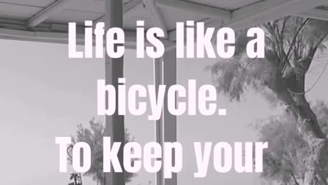 Life is like a bicycle keep your balance moving #viral #short video#