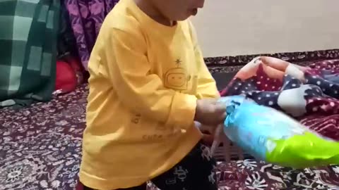 Cute baby is playing 🙂🙂🙂