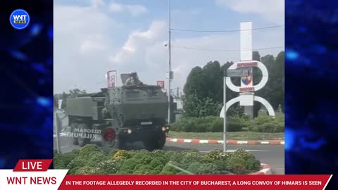 Convoy of HIMARS on Romania Bucharest! So many military vehicles seen - World Latest News