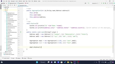 A Beginner's Guide Java Tutorial (Aggregation in Java)