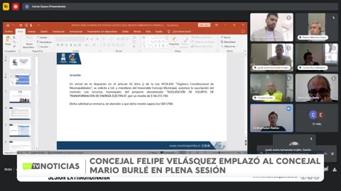 NUEVA POLÉMICA EN CONCEJO MUNICIPAL DE COQUIMBO POR DECLARACIONES DE FELIPE VELÁSQUEZ