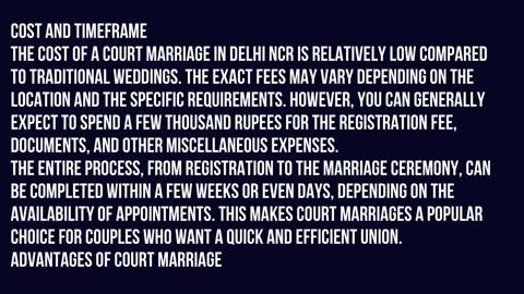 What to Expect from a Court Marriage in Delhi NCR