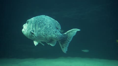 A Fish Swimming Underwater