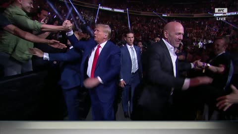 PRESIDENT TRUMP ENTRANCE AT UFC 7/8/23 W/DANA WHITE 😎💥💥 #ufc290