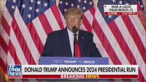 The Moment Fox News Cut Away from President Trump's 2024 Announcement