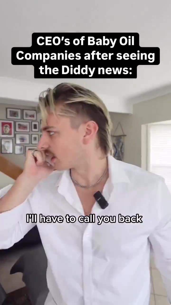 CEO's of baby oil companies after seeing Diddy get arrested