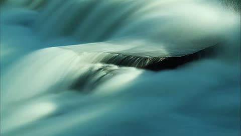 Closeup Waterfall Long Exposure Timelapse (Royalty Free Footage)