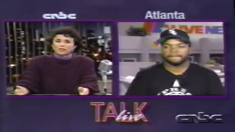 Ice Cube interviewed on CNBC after anti-semitic lyrics [Early 90's]