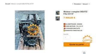 Moteur complet DEUTZ F4L1011F