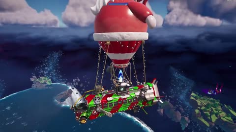 Fortnite Christmas battle bus gameplay