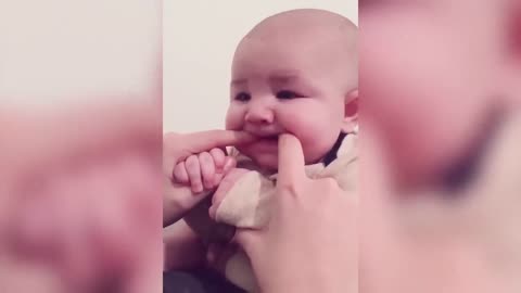 Funniest Daddy Takes Care of Baby - Cute Baby Video