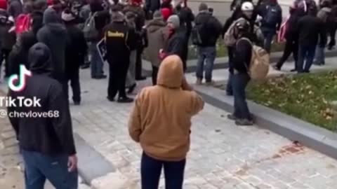 Trump Supporter Yells At Capitol Police for Standing Around While Protestors Are Storming Capitol