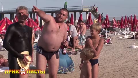 Пранки на пляже Ржал до слез Beach Pranks @Pricolysty