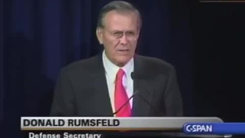 Donald Rumsfeld - "Can't Track 2.3 Trillion Dollars" Speech Right Before 9/11