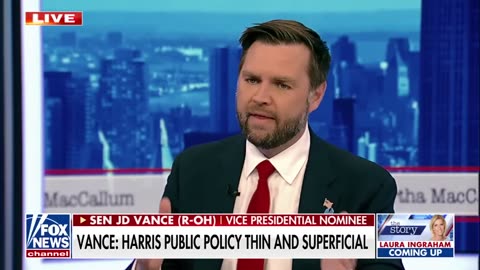 JD Vance: It's HYSTERICAL Kamala Harris claims to be a change from policies she's 'rubber stamped'