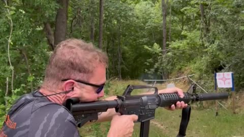 Colt 9mm SMG with Binary trigger