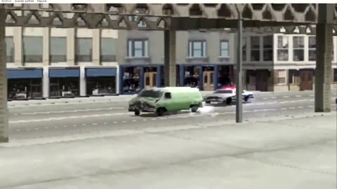 High-speed chase of a van in Chicago in Driver 2 - part 5