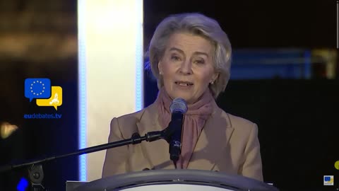 Ursula von der Leyen, Zionist Shill Par Excellence. Kissing Ass at festival of lights - Channukka