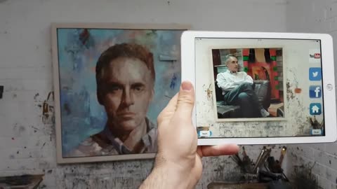 Dr. Jordan Peterson, Augmented Reality & Portrait Painting