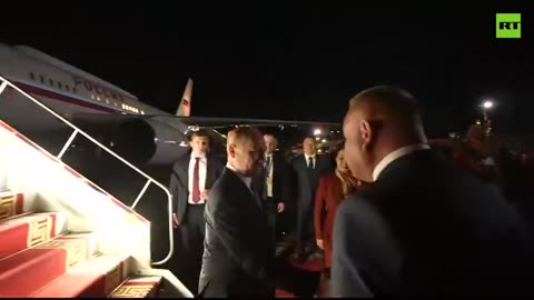 Putin arrival reception Mongolia