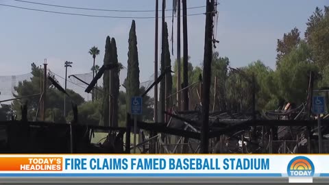 Fire destroys baseball stadium featured in 'A League of Their Own'