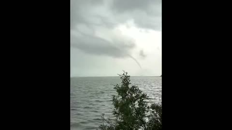 Waterspout spotted in Key West, Florida