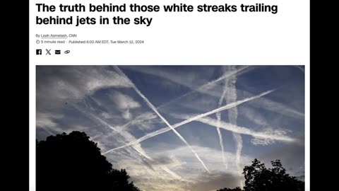 CNN TELLS US WHAT "SCIENCE" SAY'S ABOUT CHEMTRAILS VS CONSPIRACY THEORISTS!