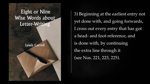 Eight or nine wise words about letter-writing BY LEWIS CARROLL. Audiobook, full length