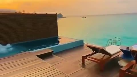 Waking up in the Maldives...