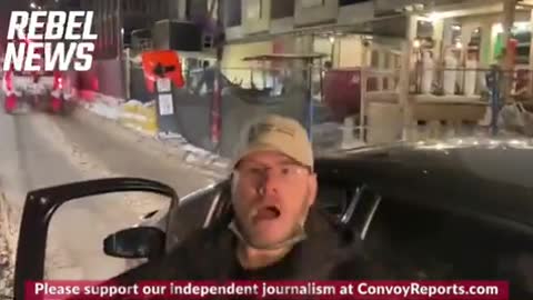 Maskless Man Has Meltdown Over Freedom Convoy In Canada