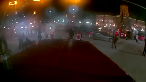 This is reportedly a leaked video of the car attack in Winnipeg, Canada