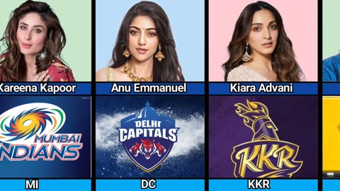 Famous Indian Actresses And There Favourite IPL Team