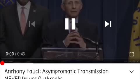 Dr. Anthony Fauci on asymptomatic transmission