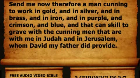 Bible Book 14. 2 Chronicles Complete 1-36, King James Version (KJV) Read Along Bible