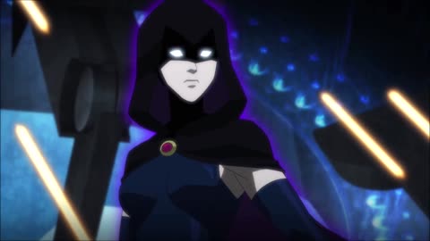 Teen Titans Raven Transformation Scene Justice League vs Teen Titans