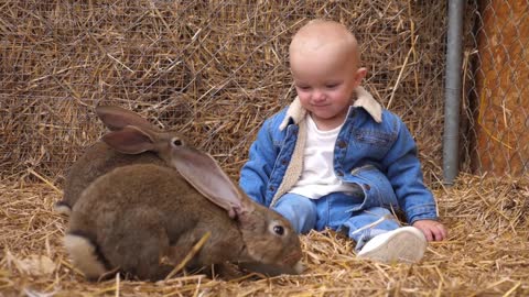 Happy childhood in natural outdoor environment