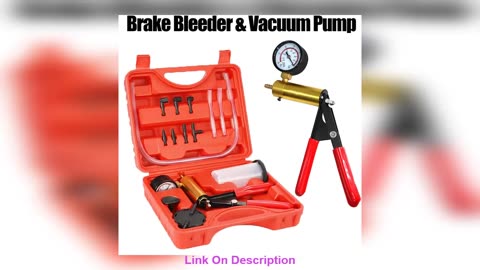 Slide 2 in 1 Brake Bleeder Kit Hand held Vacuum Pump