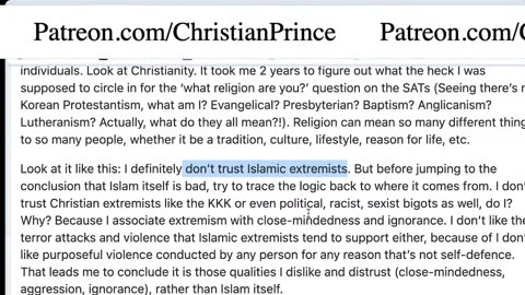 Christian Prince All of us belong to a race