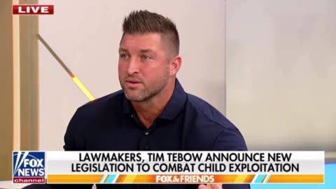 Tim Tebow announces new legislation to combat child exploitation