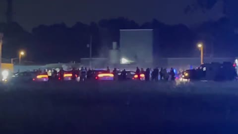 Footage from the scene where the Memphis shooter has been taken into custody