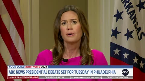 Trump will show up at the debate ‘from a position of strength’: Gov. Sarah Sanders