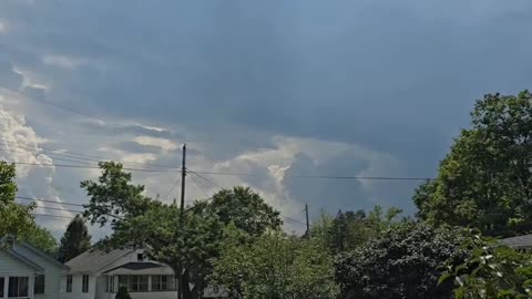 Ravenna ohio near a thunderstorm.